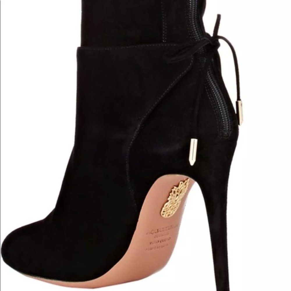 Aquazurra Giselle Cuissard Thigh High Suede Boots size 37 (Sz. 7 US)